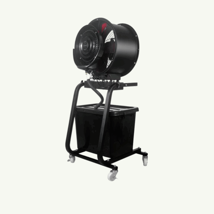 Outdoor Misting Fan with 42L Tank, 3 Speeds, Wheels - Image 1
